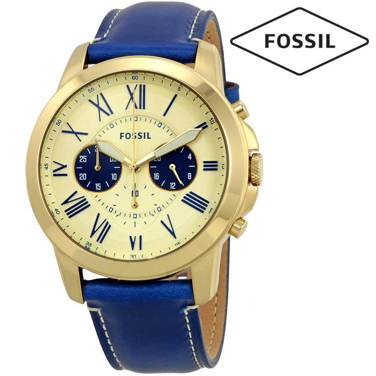 Fossil Grant Cream Dial Men's Chronograph Watch FS5271